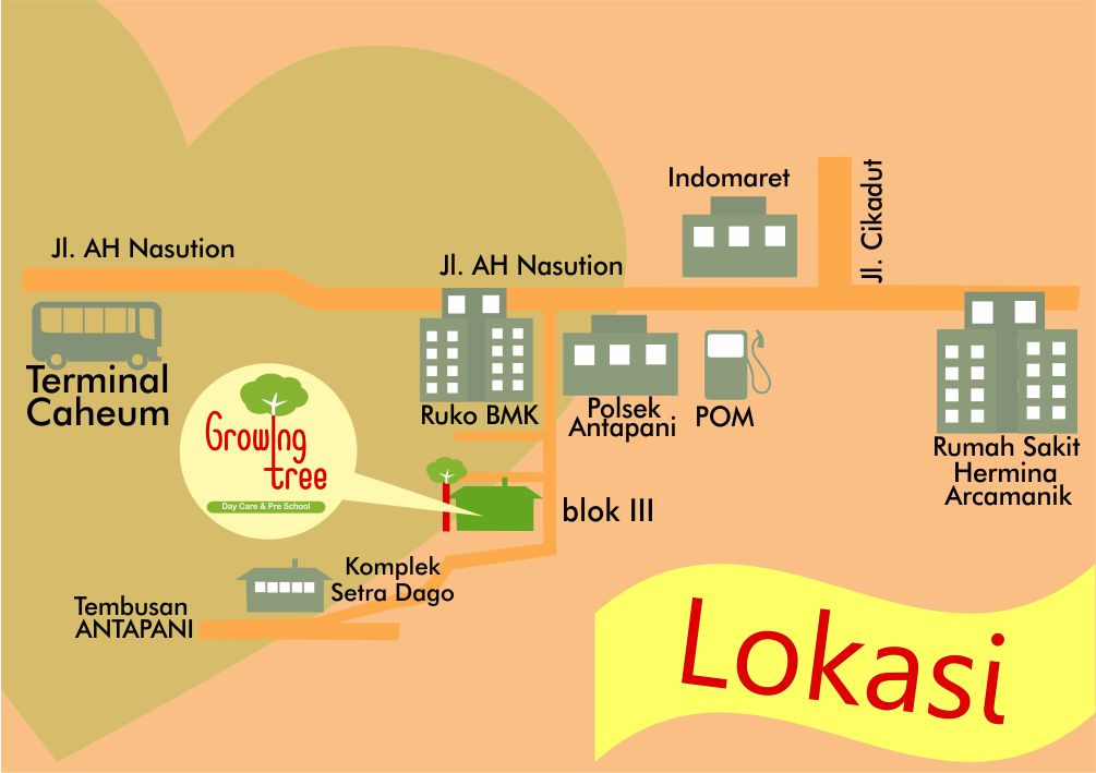Lokasi Growing Tree Bandung